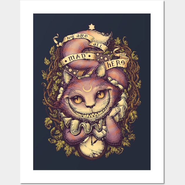 CHESHIRE CAT Wall Art by jordanmarybeth